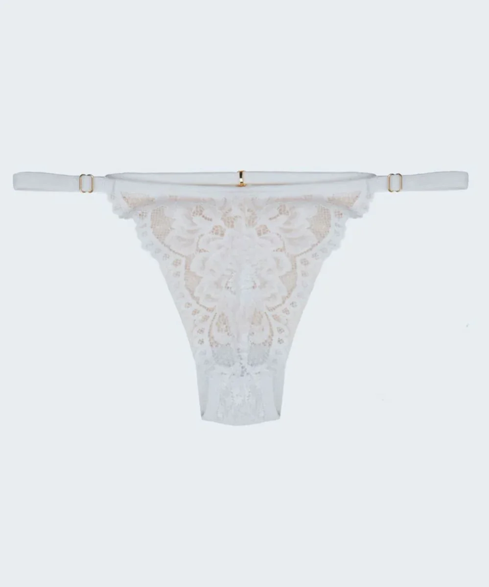 Calcinha String Renda com Tule e Biju - JACKIE LINGERIE - Image 7