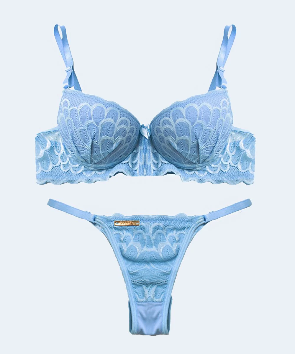 Conjunto de Renda Mini Corpete Calcinha String - FEMME FATALLE - Image 6