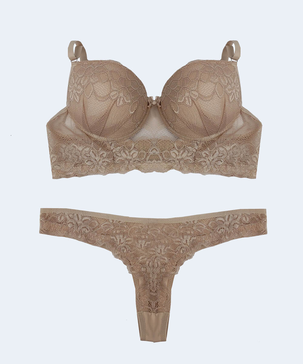 Conjunto de Renda Base Large Calcinha Tanga Fio Dental - FEMME FATALLE - Image 6