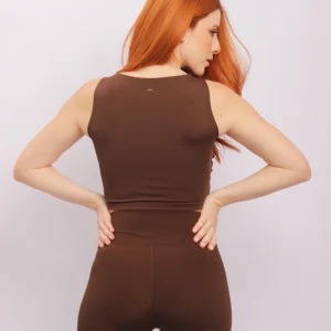 Cropped Canoa Café Coragem | Top Feminino para Yoga, Pilates e Dia a Dia