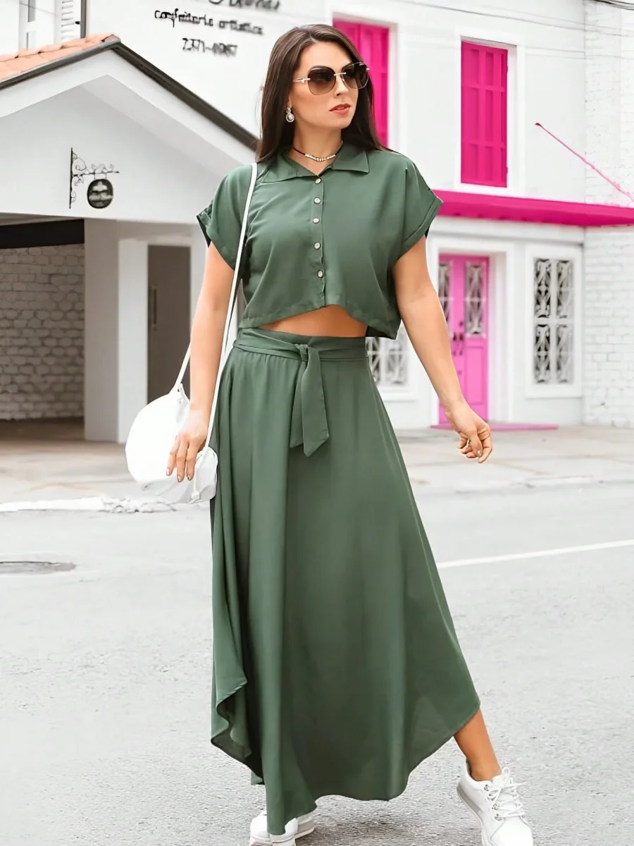 Conjunto Feminino Round Skirt - Mabilan