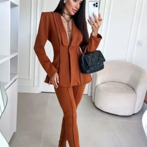 Terninho Elegante e Versátil: Blazer Calça de Alfaiataria - Mabilan