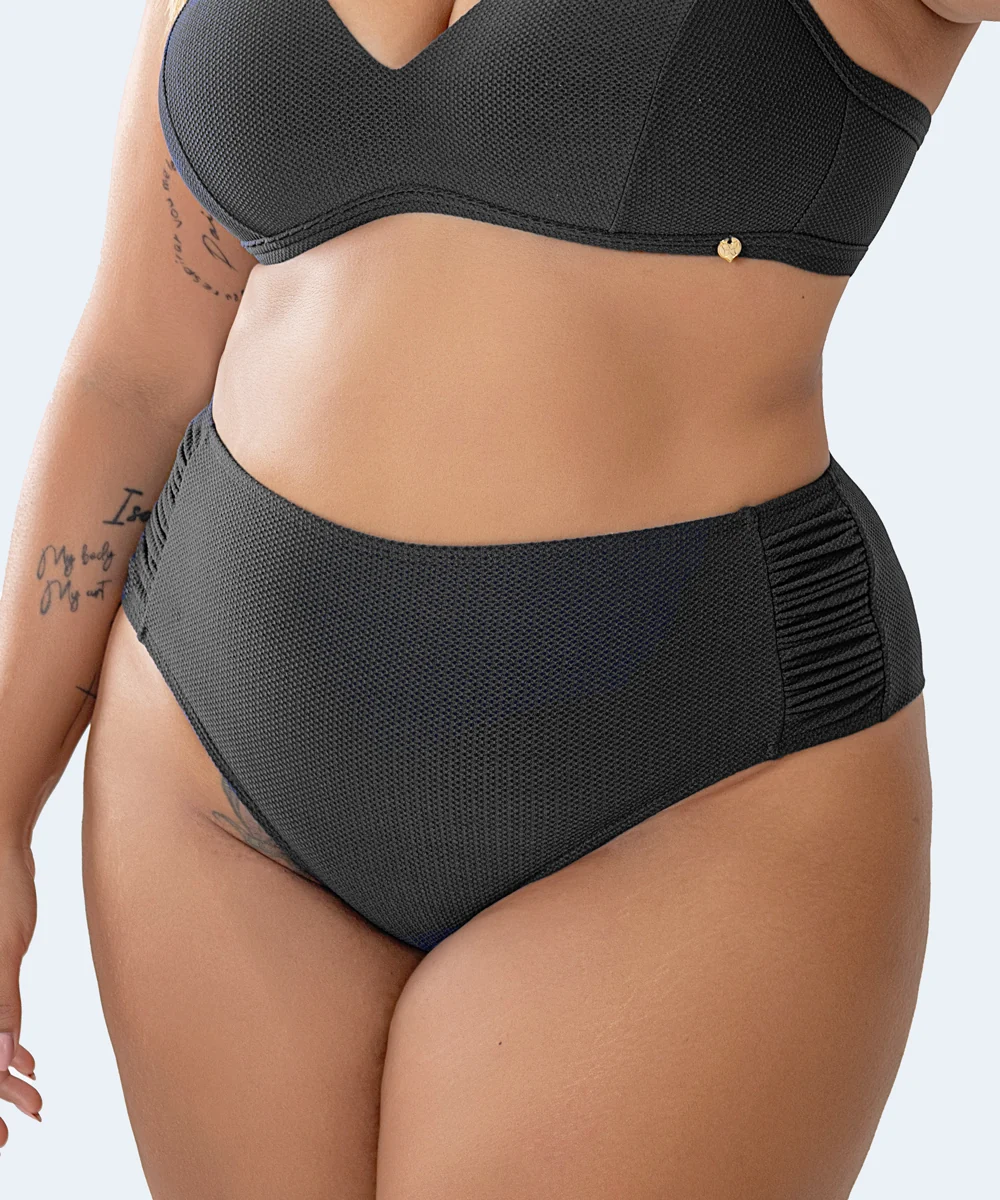 Tanga Alta Drapeada Plus Size FAMILIA SHEASHORE - PATHY - Image 5