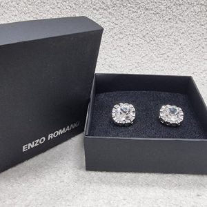 Botão de Punho Cristal Silver