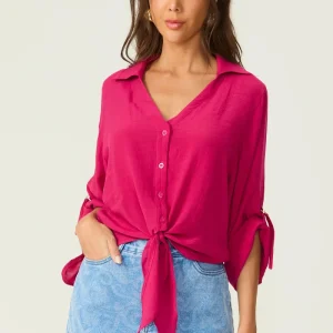 Camisa amarração rosa Fato Básico
