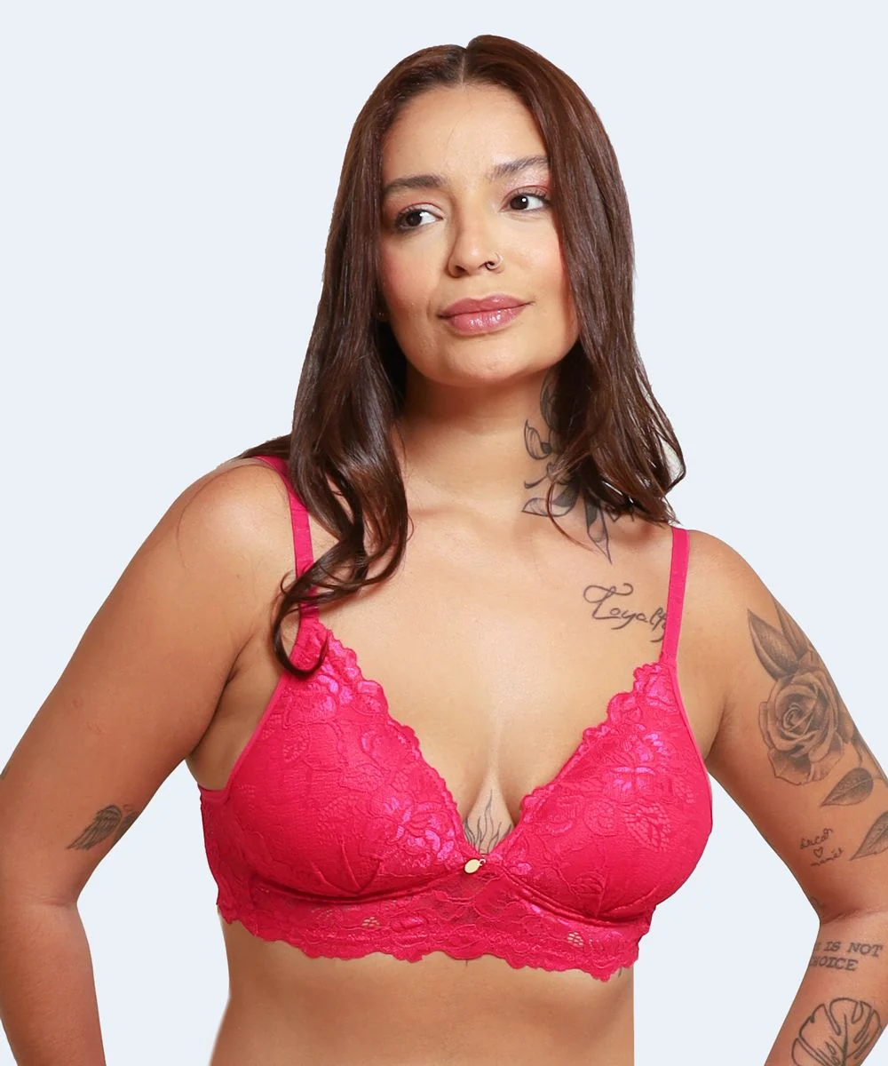Sutiã de Renda com Bojo Triângulo - JACKIE LINGERIE - Image 4