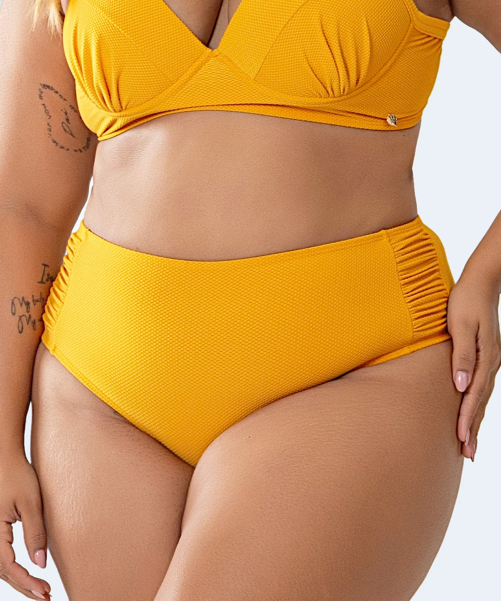 Tanga Alta Drapeada Plus Size FAMILIA SHEASHORE - PATHY - Image 2