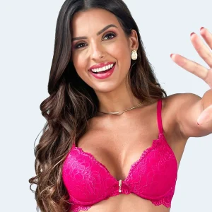 Sutiã Push Up em Renda - JACKIE LINGERIE