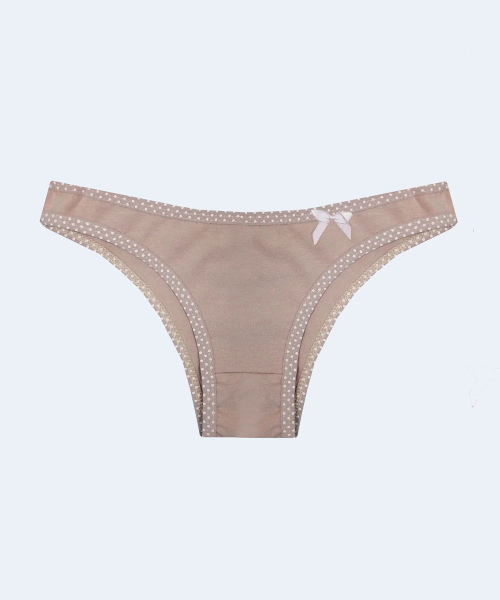 Calcinha de Cotton Biquini Detalhe Poá - LL Confecções - Image 6