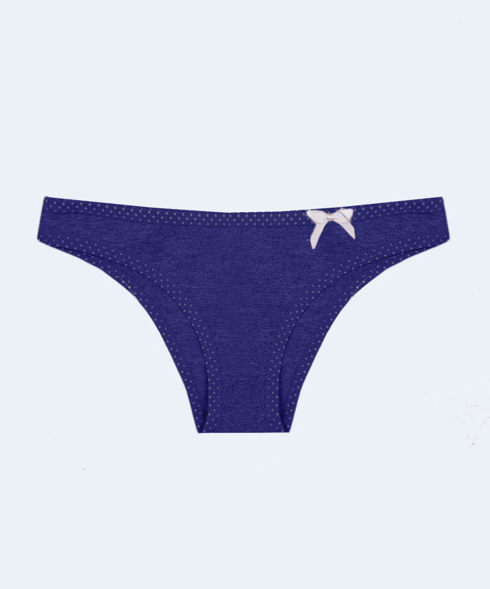 Calcinha de Cotton Biquini Detalhe Poá - LL Confecções - Image 8
