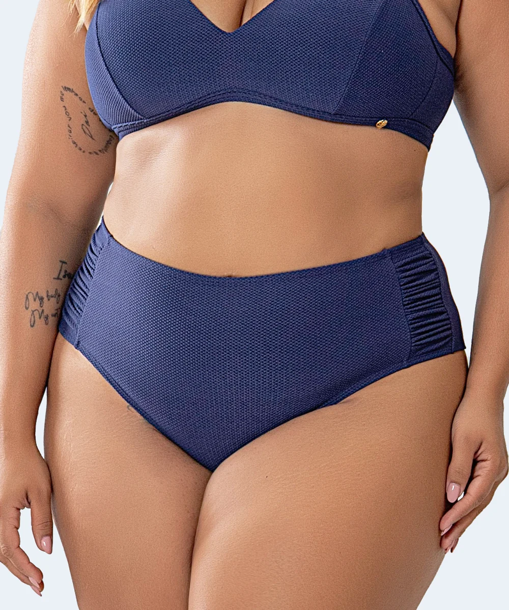 Tanga Alta Drapeada Plus Size FAMILIA SHEASHORE - PATHY - Image 4