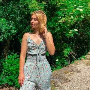 Jumpsuit curto Magnólia menta