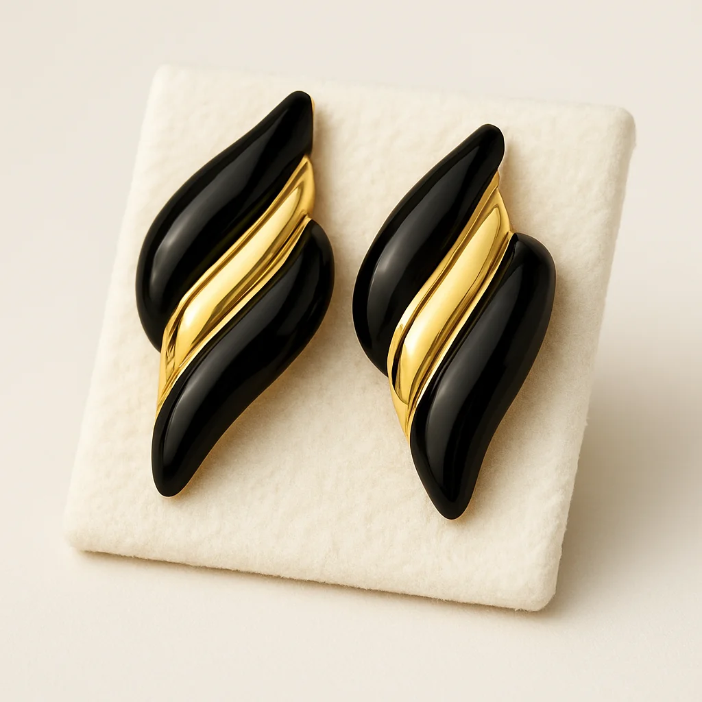 Brincos Eclipse Pretos - Image 2