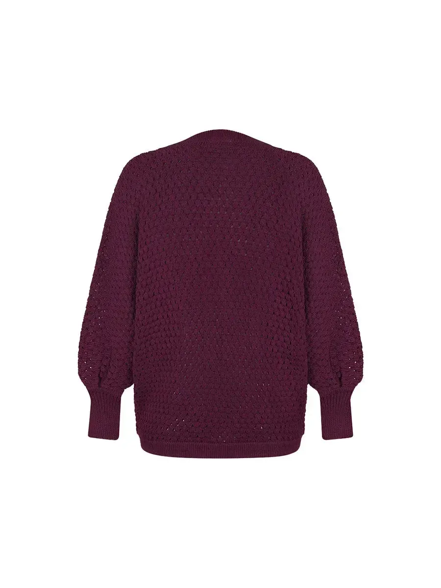 Casaco Tricot Margot Uva - Image 5