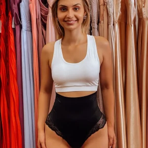 Cueca modeladora com renda