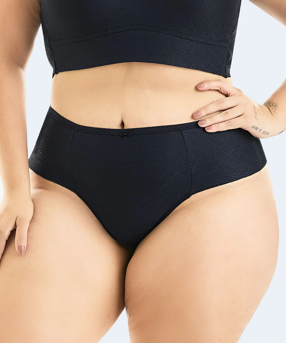 Calcinha Microfibra Trabalhada com Lateral Plus Size (Coleção Confort Atemporal) - VI LINGERIE - Image 4
