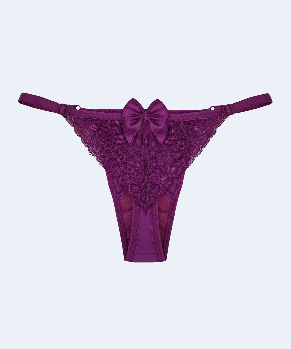 Calcinha String de Microfibra com Renda - FIARE - Image 8