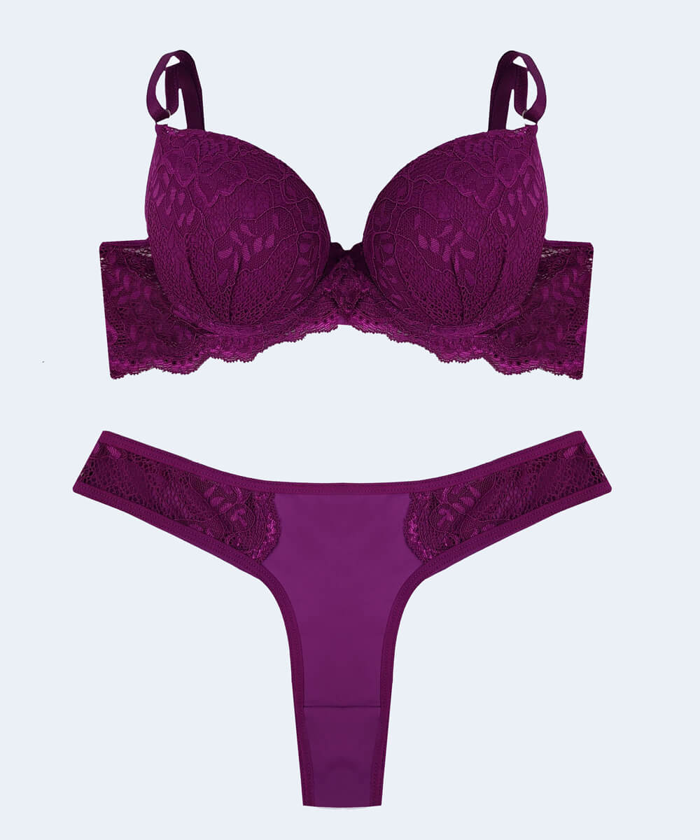 Conjunto de Renda com Calcinha Fio Duplo - FEMME FATALLE - Image 4