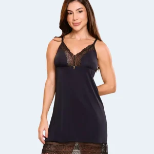 Camisola Liganete com Renda - Mimar