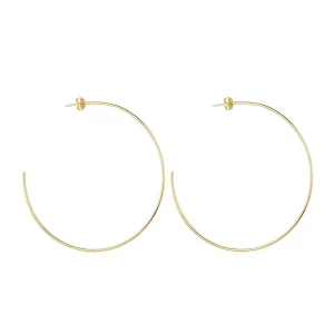 Brinco Argola Fina Grande 24K Mabilan + Promoção: 3 por 2