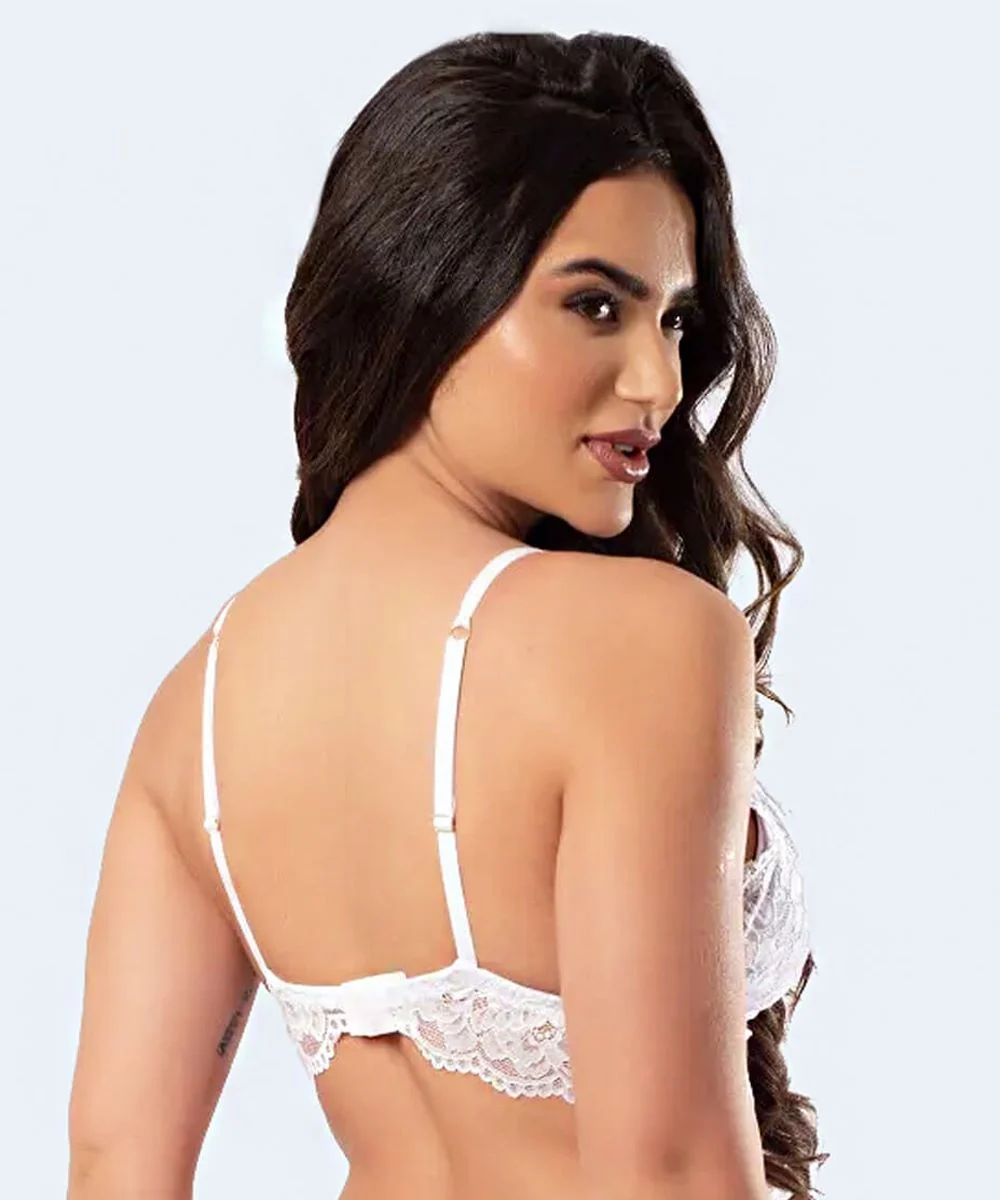 Sutiã de Renda com Bojo Removível - JACKIE LINGERIE - Image 3