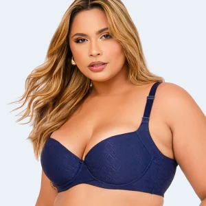 Sutiã Microfibra Trabalhada com Bojo Plus Size (Coleção Atemporal) - VI LINGERIE