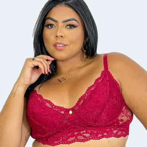 Sutiã sem Bojo com Aro Plus Size com tiras nas Costas - JACKIE LINGERIE